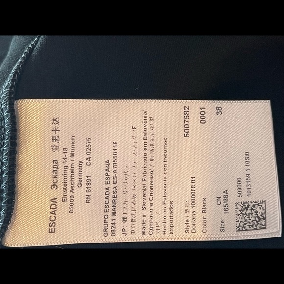 ESCADA Doriana Jersey Dress, Black Size 38 - Picture 6 of 10